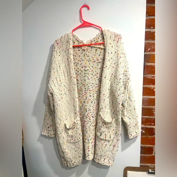 NWT Altar’d state knit sweater, xs, cream & rainbow polka dots 🌈 - Picture 1 of 6